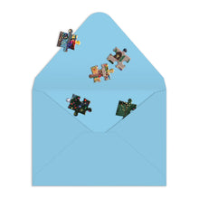 Load image into Gallery viewer, Winter Lights Puzzle Greeting Card
