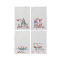 Load image into Gallery viewer, Holiday Microfiber Waffle Tea Towels
