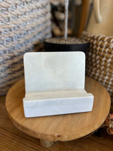 Load image into Gallery viewer, White Marble Cookbook Stand
