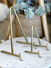 Load image into Gallery viewer, Antique Brass Easel
