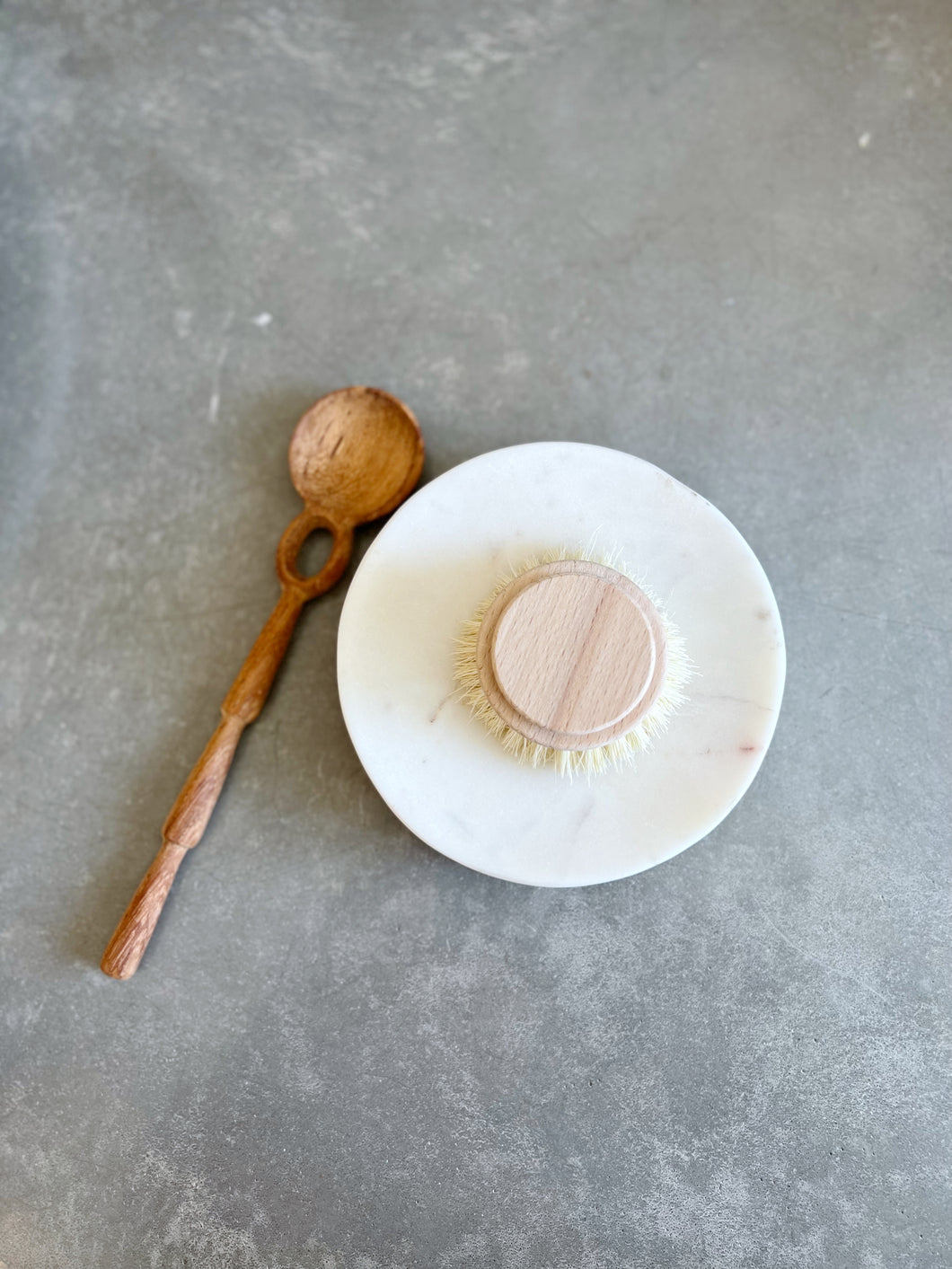 Round Marble Soap Dish