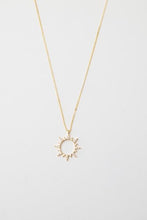 Load image into Gallery viewer, 18K Gold Pave Starburst Necklace
